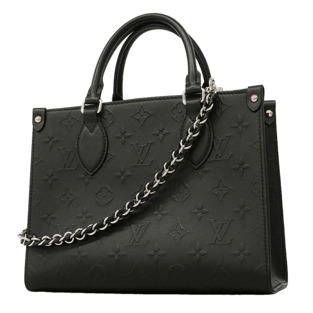 Louis Vuitton Monogram Bold OnTheGo PM Handbag M14576 Black 2-way bag for women